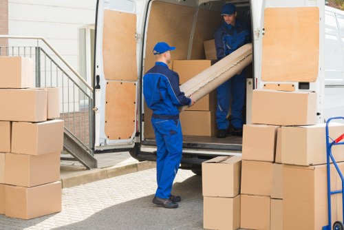 Removals van service in Primrose Hill near residential streets