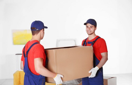 Man and van removals service in Primrose Hill residential street