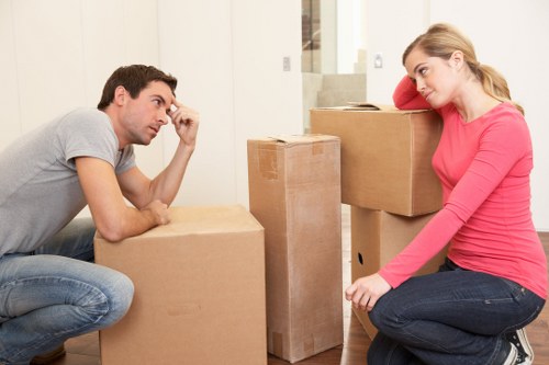 Packing and loading household items for a Primrose Hill home move