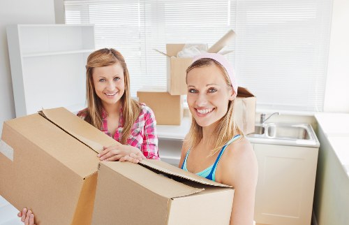 Loading furniture into a moving van for a Primrose Hill flat move